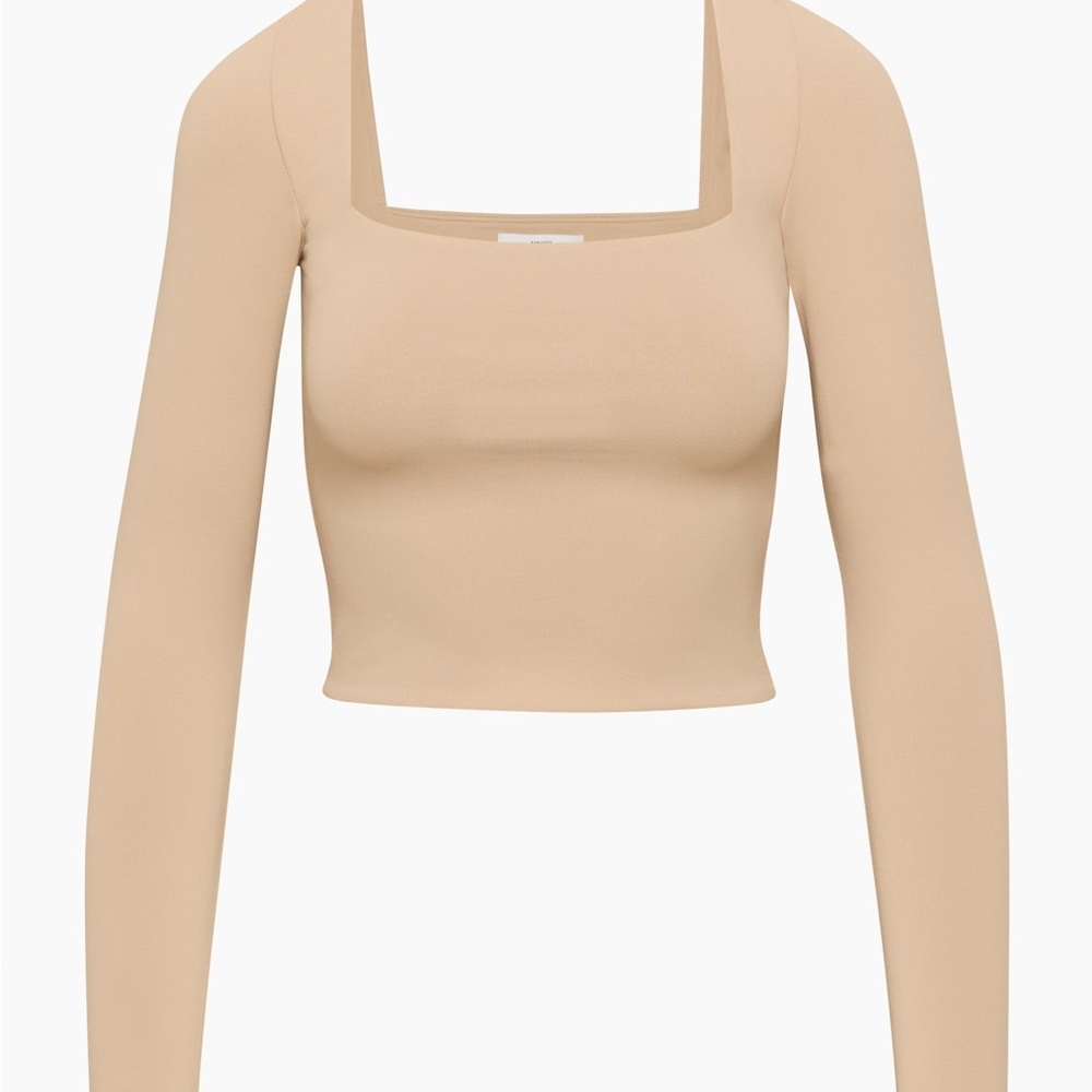 NWOT Aritzia Babaton Contour Square Neck Top Cairo (Tan/ Beige) Medium
